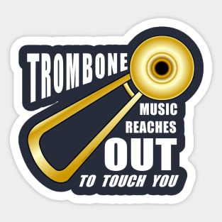 Trombone Reaches Out Sticker